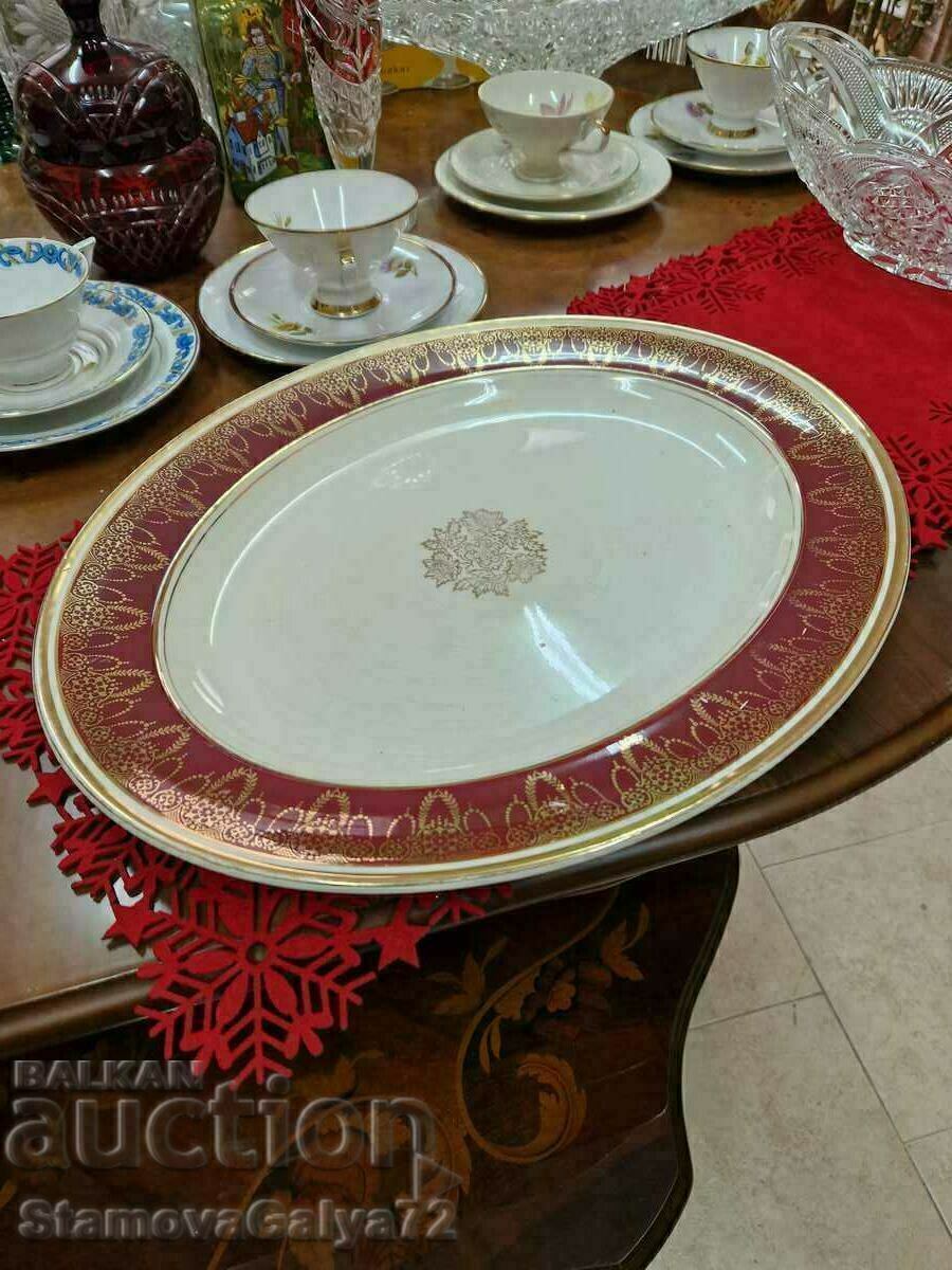 O frumoasă farfurie din porțelan englezesc antic A.G.R. - 5
