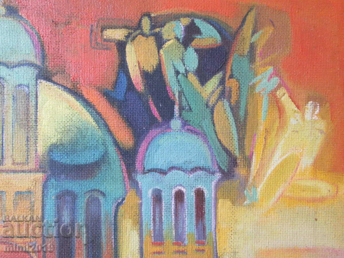 1982 Oil painting signed Todor Dryankov 75x64cm. - 6 1982 Oil painting signed Todor Dryankov 75x64cm. - 6
