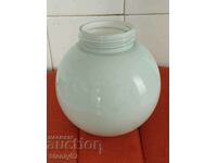 White bubble for outdoor lamp or bathroom, thick glass.