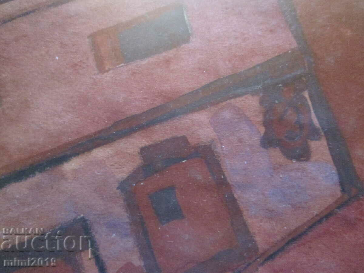 1983 Watercolor painting Todor Dryankov, signed, 50x40 cm. - 6