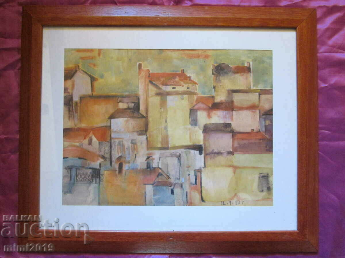 Delivery of 1983 Watercolor painting Todor Dryankov, signed, 60x50 cm. Delivery of 1983 Watercolor painting Todor Dryankov, signed, 60x50 cm.