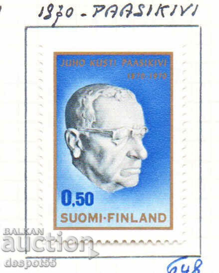1970. Finland. Through. Juho Paasikivi - 100 years since birth.
