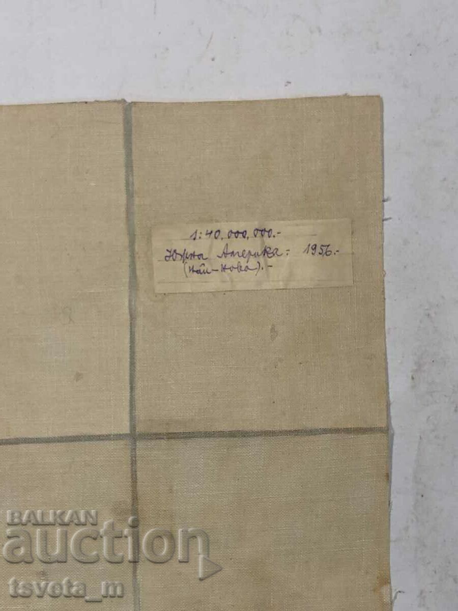 Χάρτης της Νότιας Αμερικής 1956 - 5