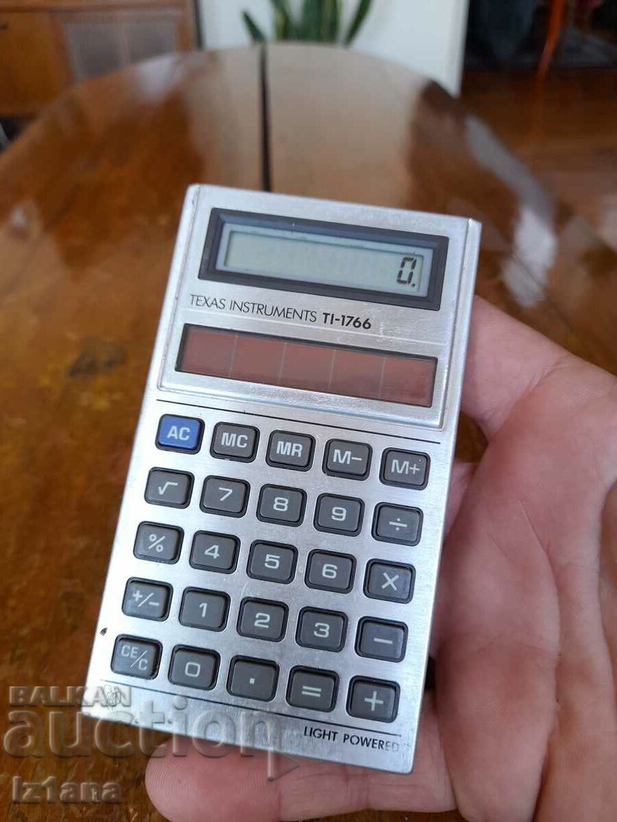Old Texas Instruments TI-1766 calculator with price 25.00 BGN | € 12.78 Old Texas Instruments TI-1766 calculator with price 25.00 BGN | € 12.78