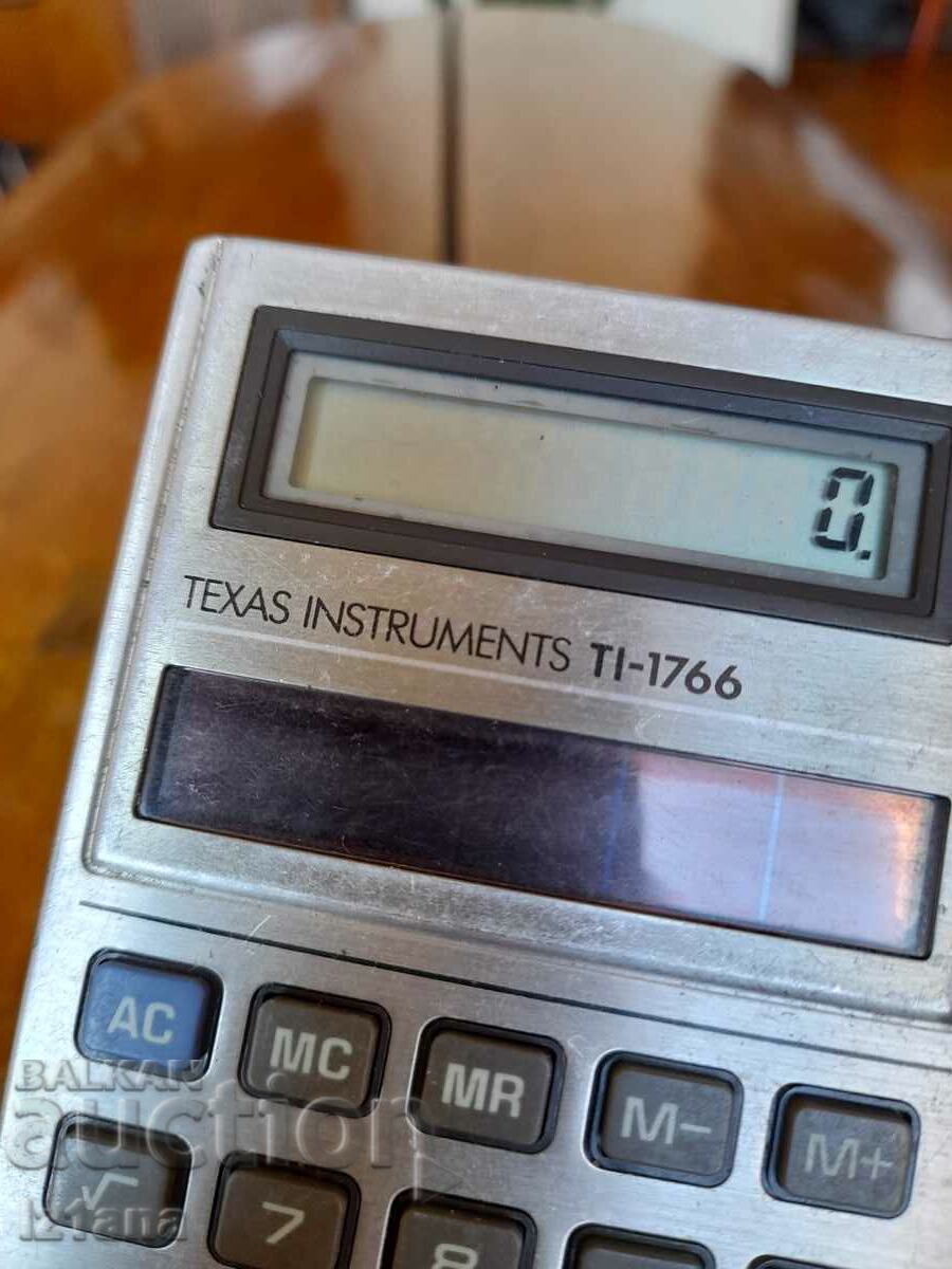 Auction Old Texas Instruments TI-1766 calculator Auction Old Texas Instruments TI-1766 calculator