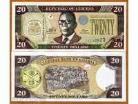 LUXURY AUCTIONS LIBERIA 20 DOLLARS 2011 UNC
