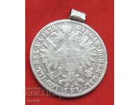 1 florin 1878 Austria argint - Umeraș