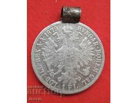1 florin 1879 A Austria argint - Umeraș
