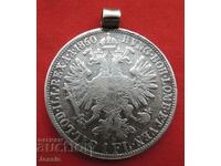 1 florin 1860 A Austria silver - HANGER