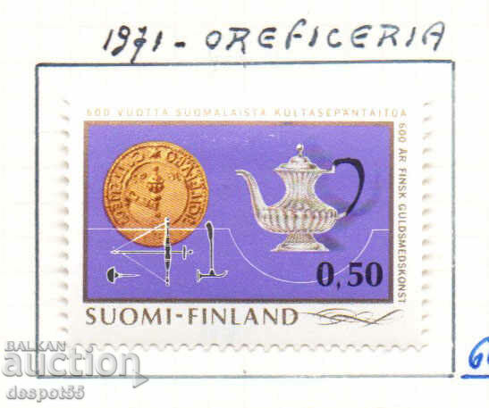 1971. Финландия. 600-годишнината на златарското изкуство.