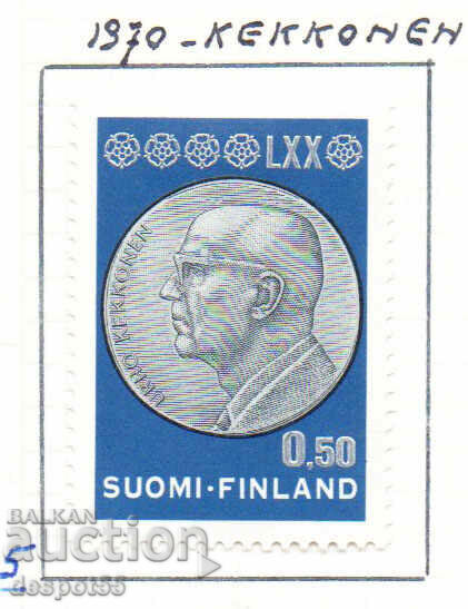 1970. Finlanda. 70 de ani de la nașterea prez. Urho Kekonen.