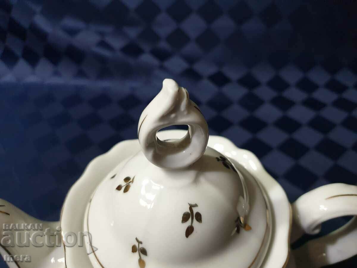 Large porcelain baroque teapot - SIP with price 65.00 BGN | € 33.23