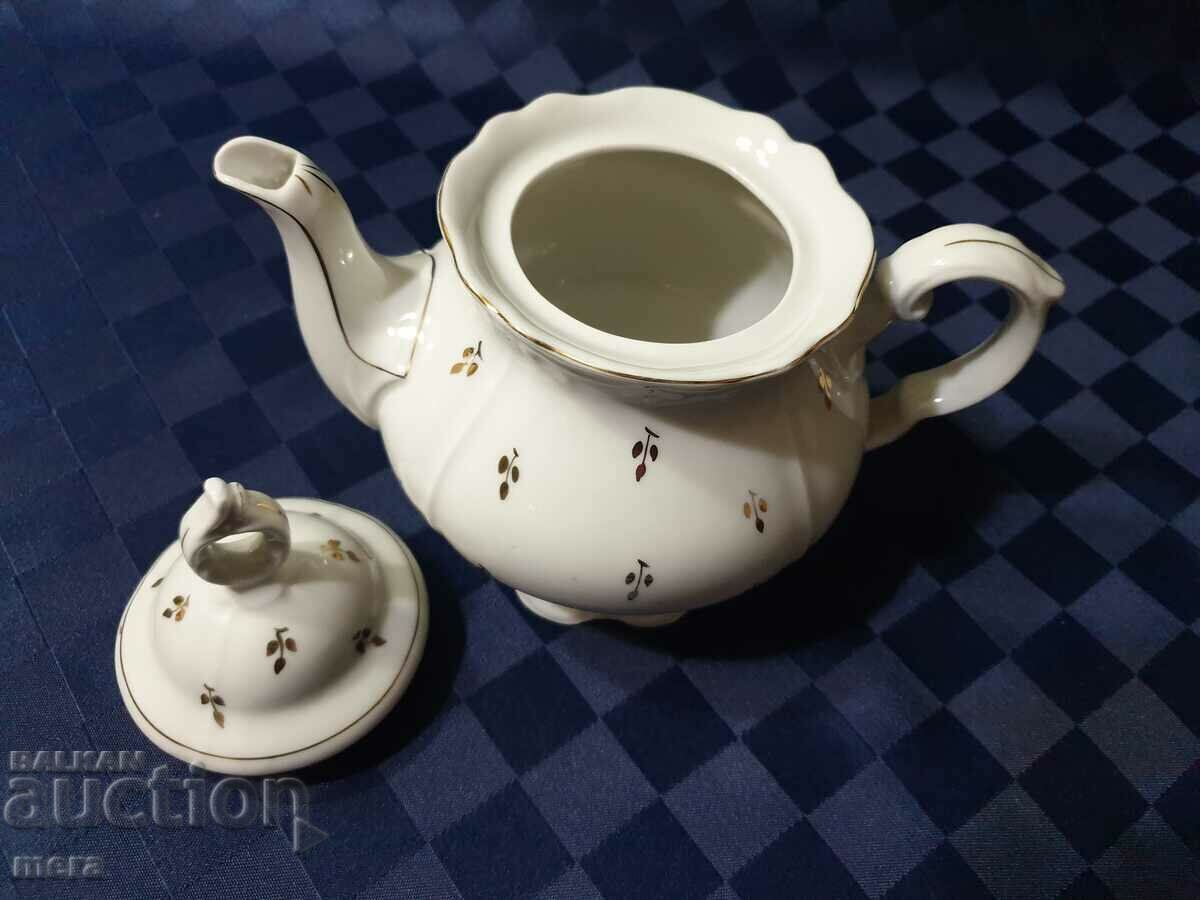 Auction  Large porcelain baroque teapot - SIP