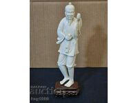 OLD ASIAN FIGURE IVORY STATUETTE