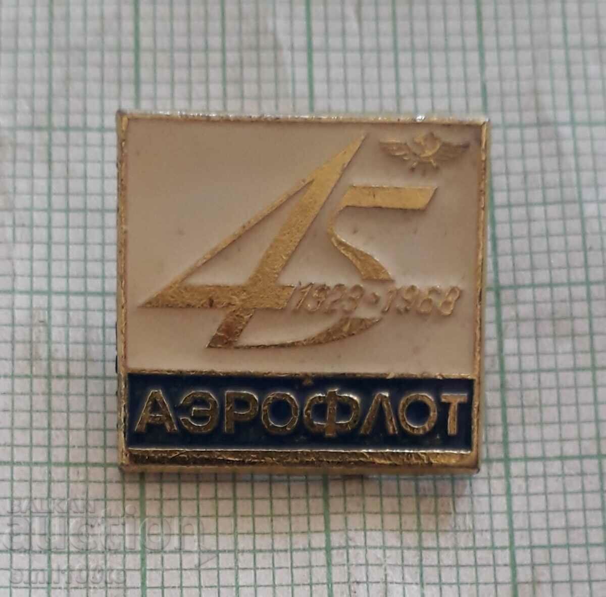 Badge - 45 years Aeroflot 1923 1968