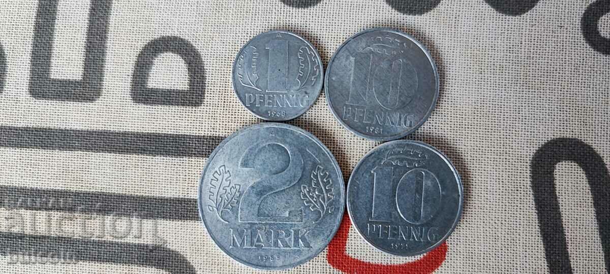 LOT of 4 GDR COINS 1968-1986 with price 2.99 BGN | € 1.53 LOT of 4 GDR COINS 1968-1986 with price 2.99 BGN | € 1.53