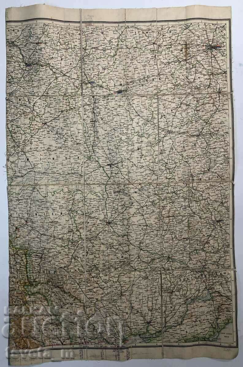 Auction Map Moscow - Odessa 1940 Third Reich, Germany Auction Map Moscow - Odessa 1940 Third Reich, Germany