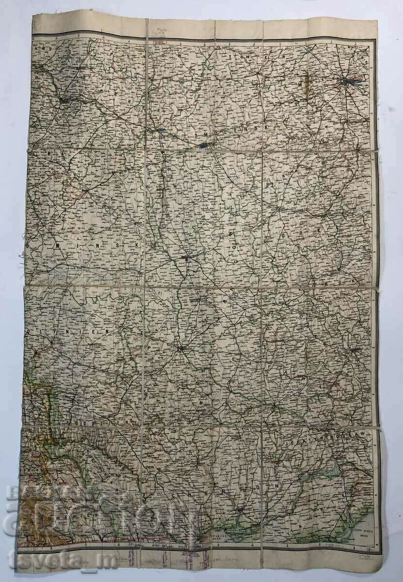 Карта Москва - Одеса 1940 г. Трети райх, Германия