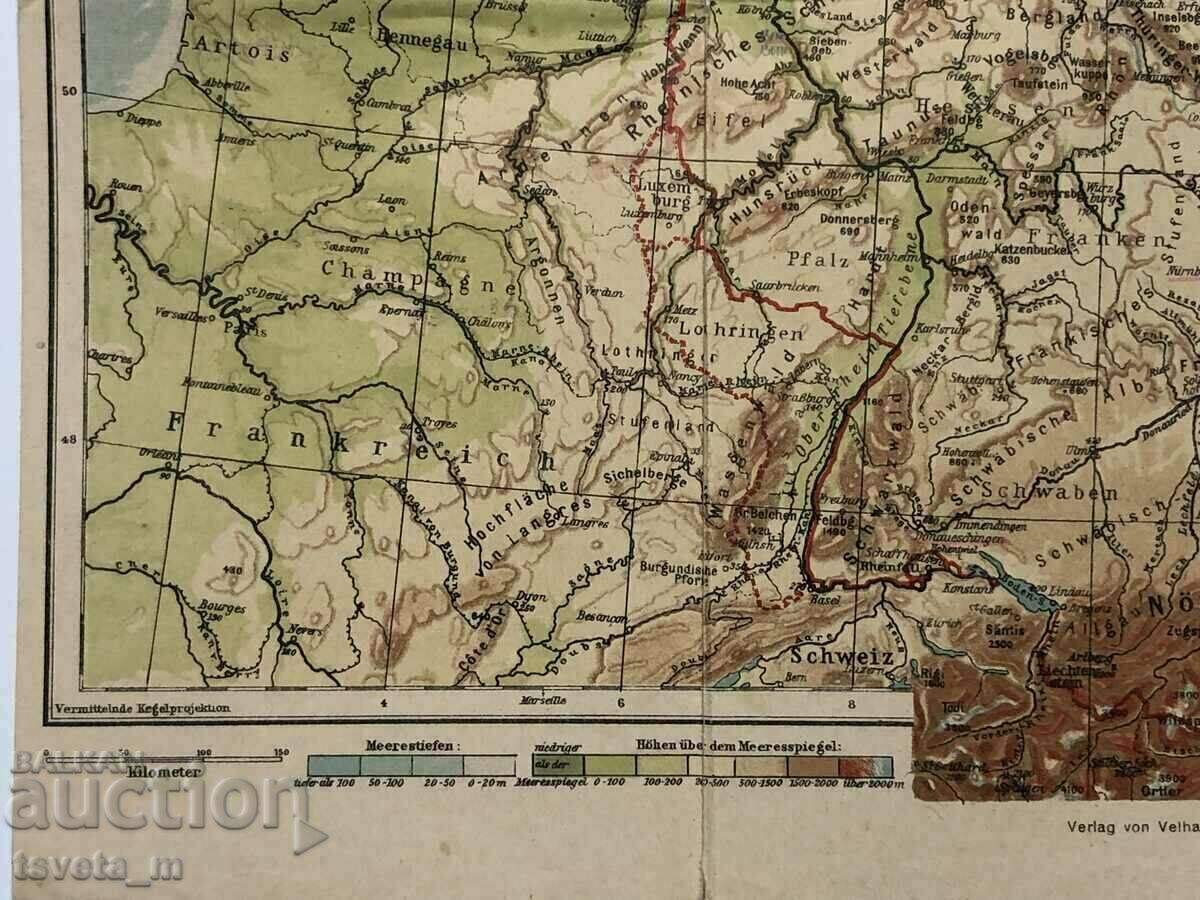 Карта на Третия Райх, Германия WW2 с цена € 20.00 | 39.12 лв.