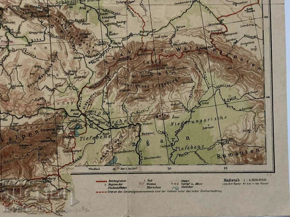 Аукцион Карта на Третия Райх, Германия WW2