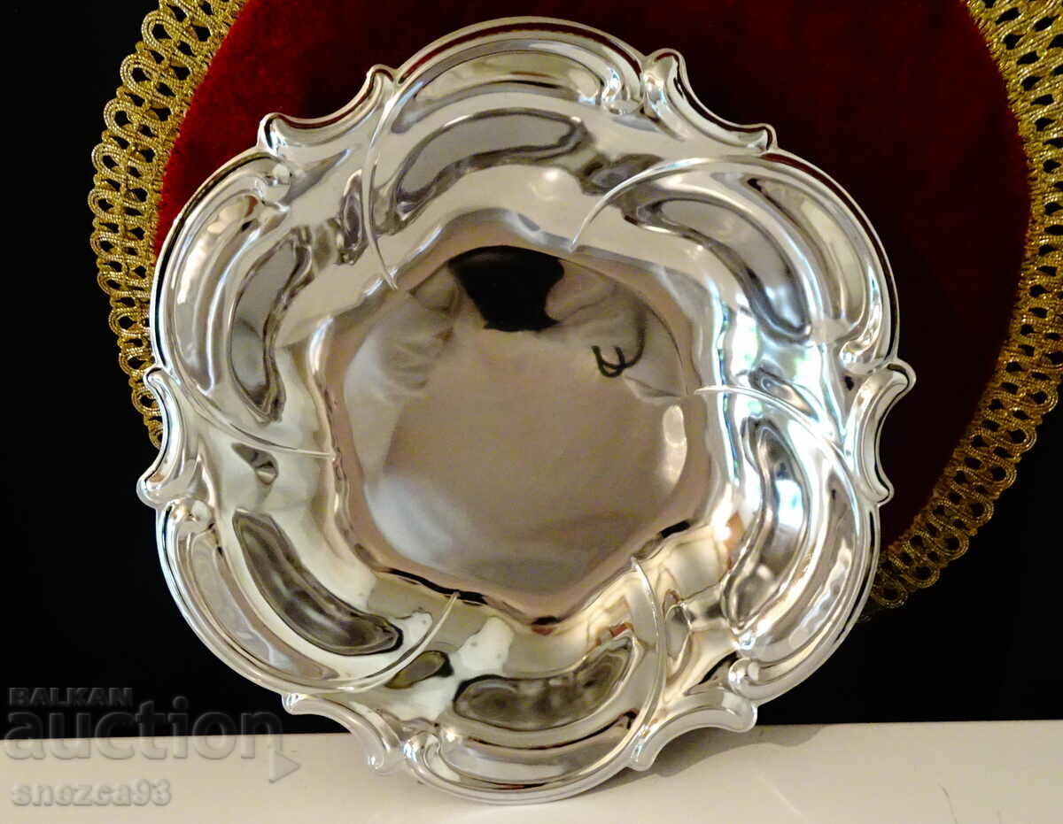 Silver-plated fruit bowl, serving dish 26 cm.