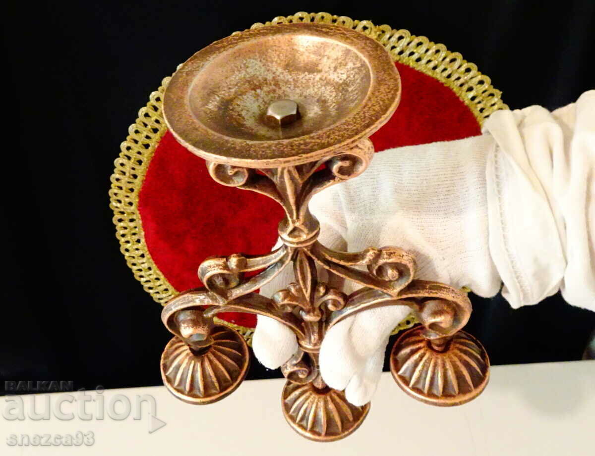 Sfeșnic triplu, sfeșnic pentru trei lumânări. - 5 Sfeșnic triplu, sfeșnic pentru trei lumânări. - 5