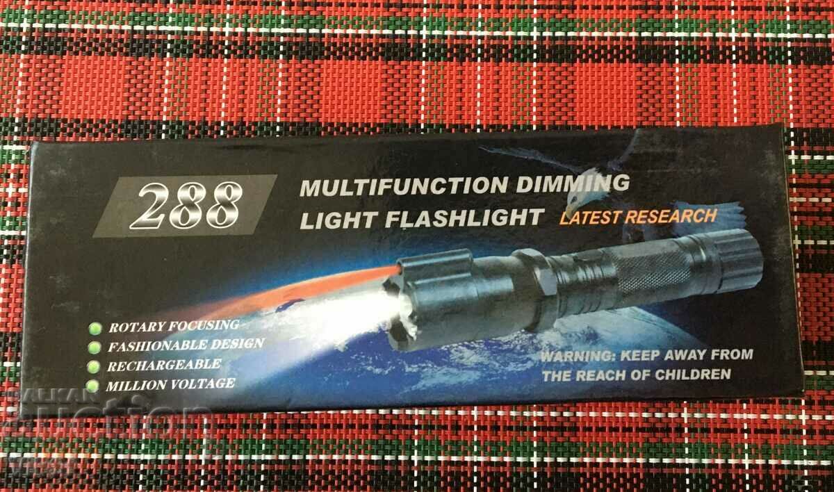 LED police flashlight with laser and ELECTROSHOCK 288 with price 16.00 BGN | € 8.18 LED police flashlight with laser and ELECTROSHOCK 288 with price 16.00 BGN | € 8.18