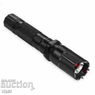 LED police flashlight with laser and ELECTROSHOCK 288