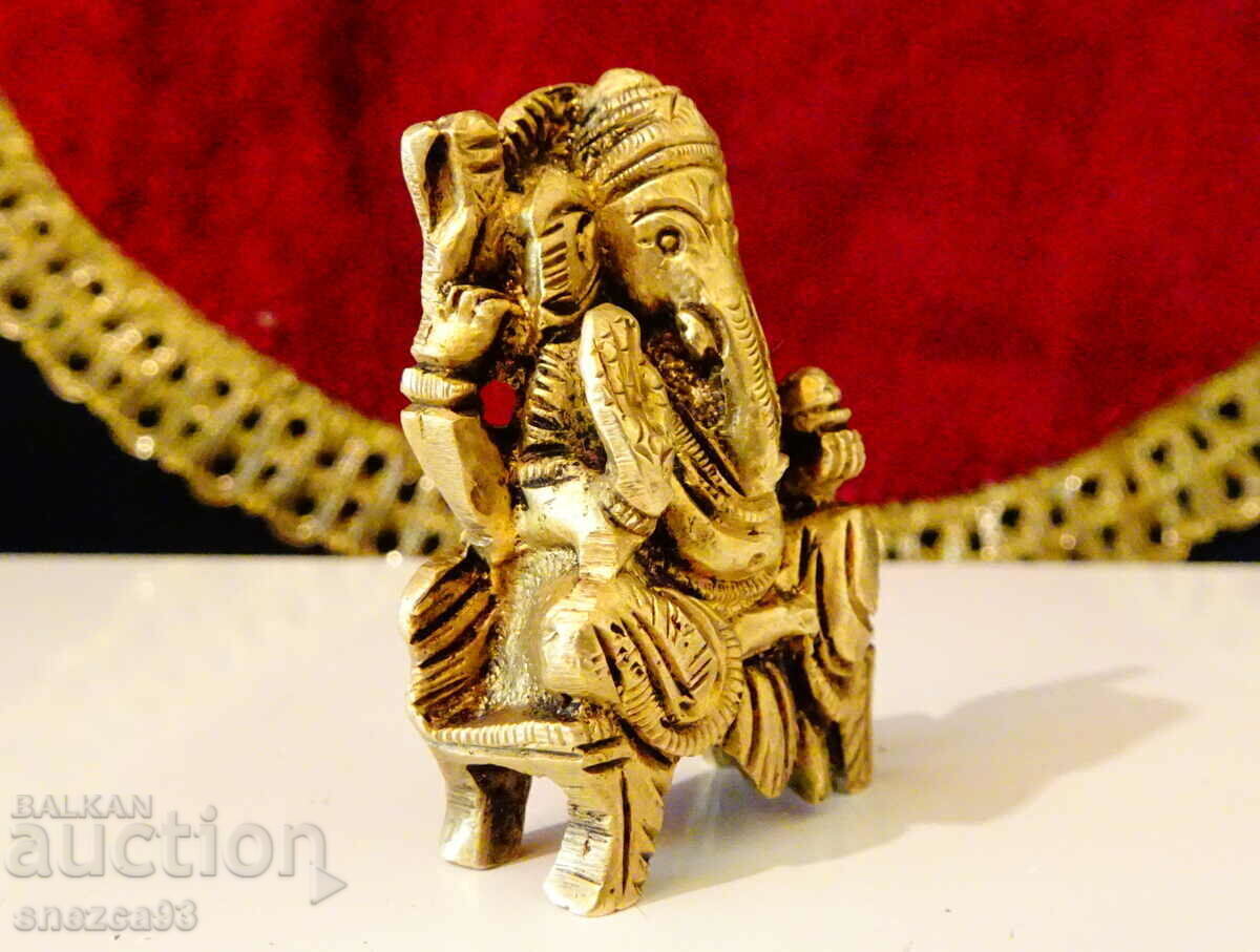 Ганеша бронзова фигура,статуетка. с цена 29.00 лв. | € 14.83 Ганеша бронзова фигура,статуетка. с цена 29.00 лв. | € 14.83