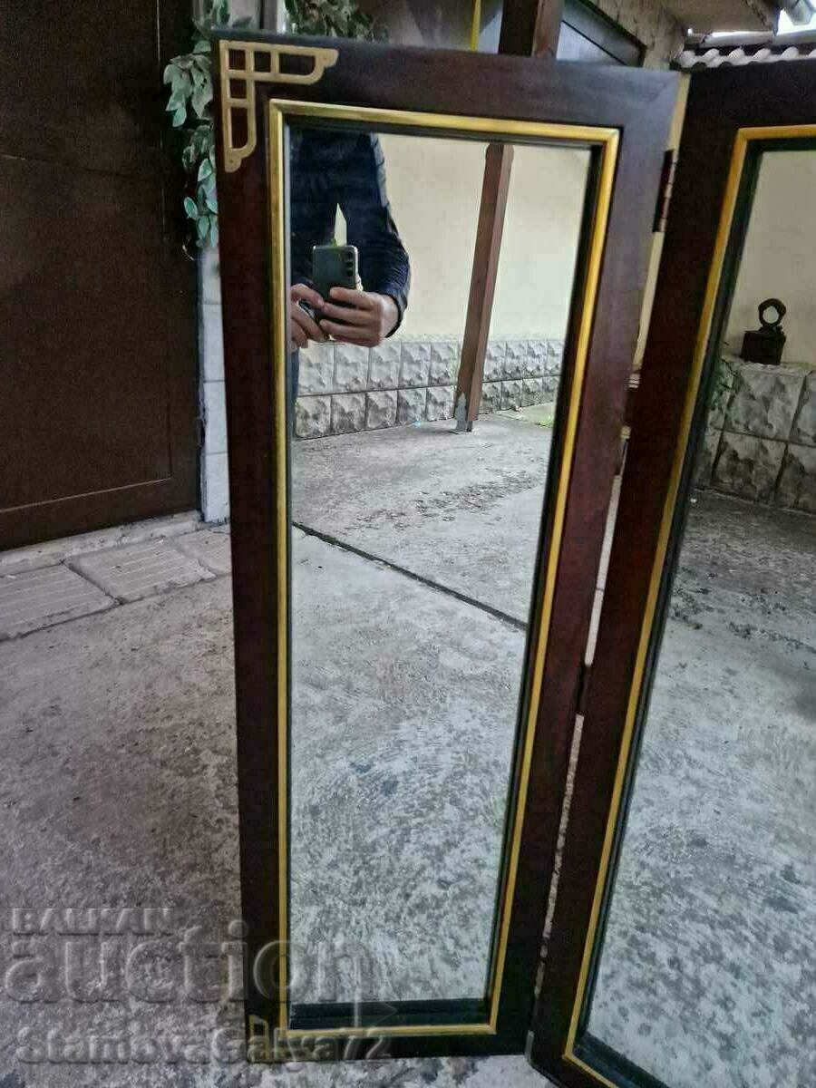 Delivery of Huge antique English mirror with bronze fittings Delivery of Huge antique English mirror with bronze fittings