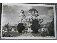 Παλιά καρτ ποστάλ μνημείο του ναού του Αλέξανδρου Νιέφσκι της Σόφιας