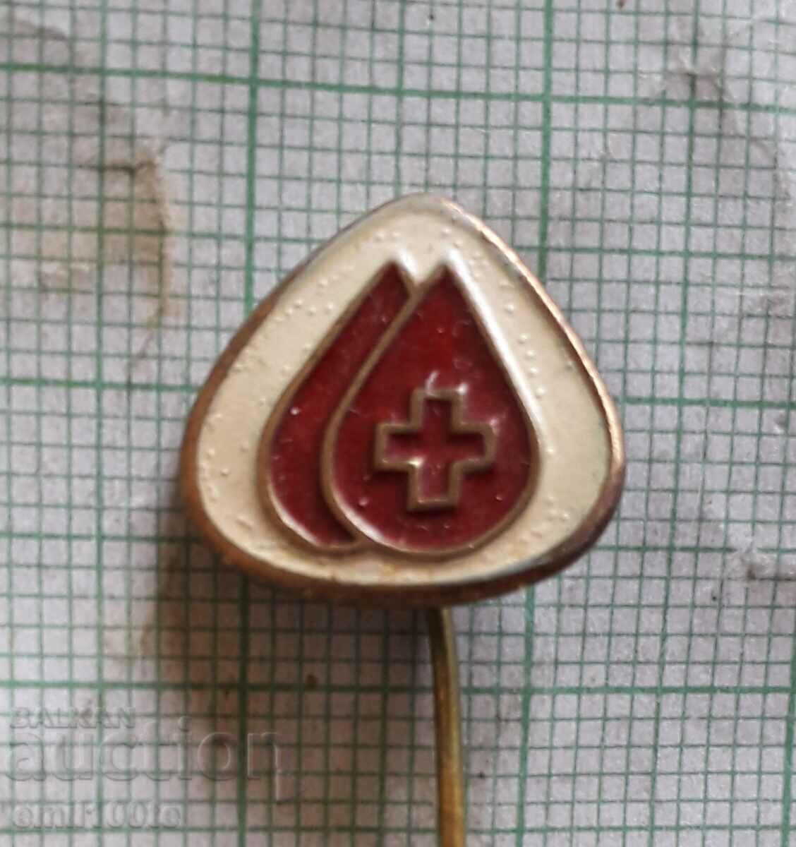 Badge - Red Cross Blood Donor with price 1.00 BGN | € 0.51