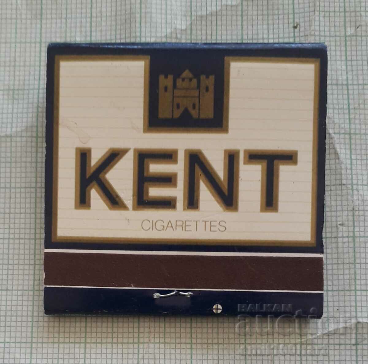 Advertising match of KENT KENT cigarettes with price 4.00 BGN | € 2.05