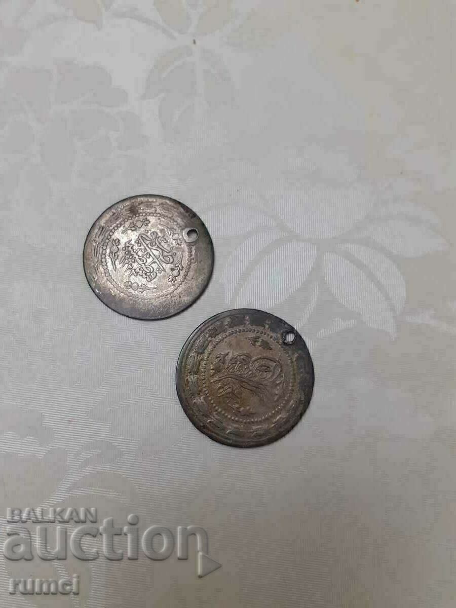 Old Turkish silver coins Old Turkish silver coins