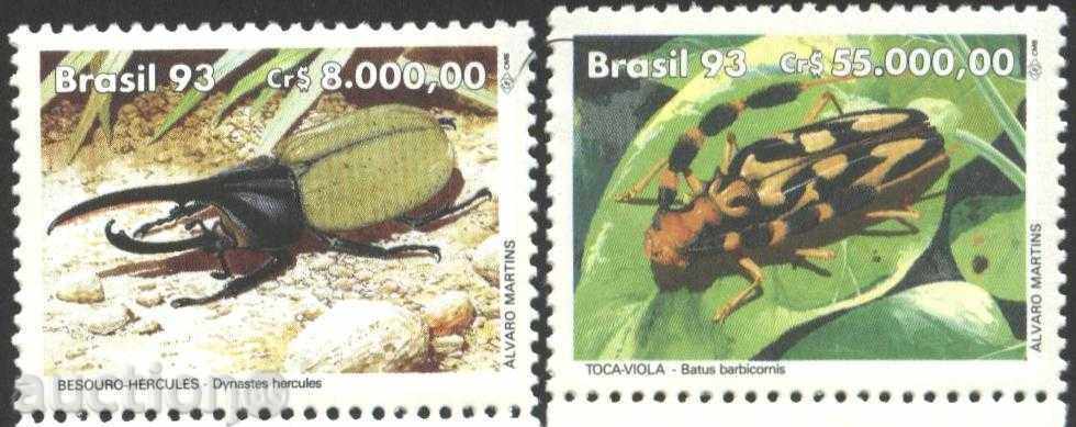 mărci pure fauna, insecte Gândacii 1993 din Brazilia