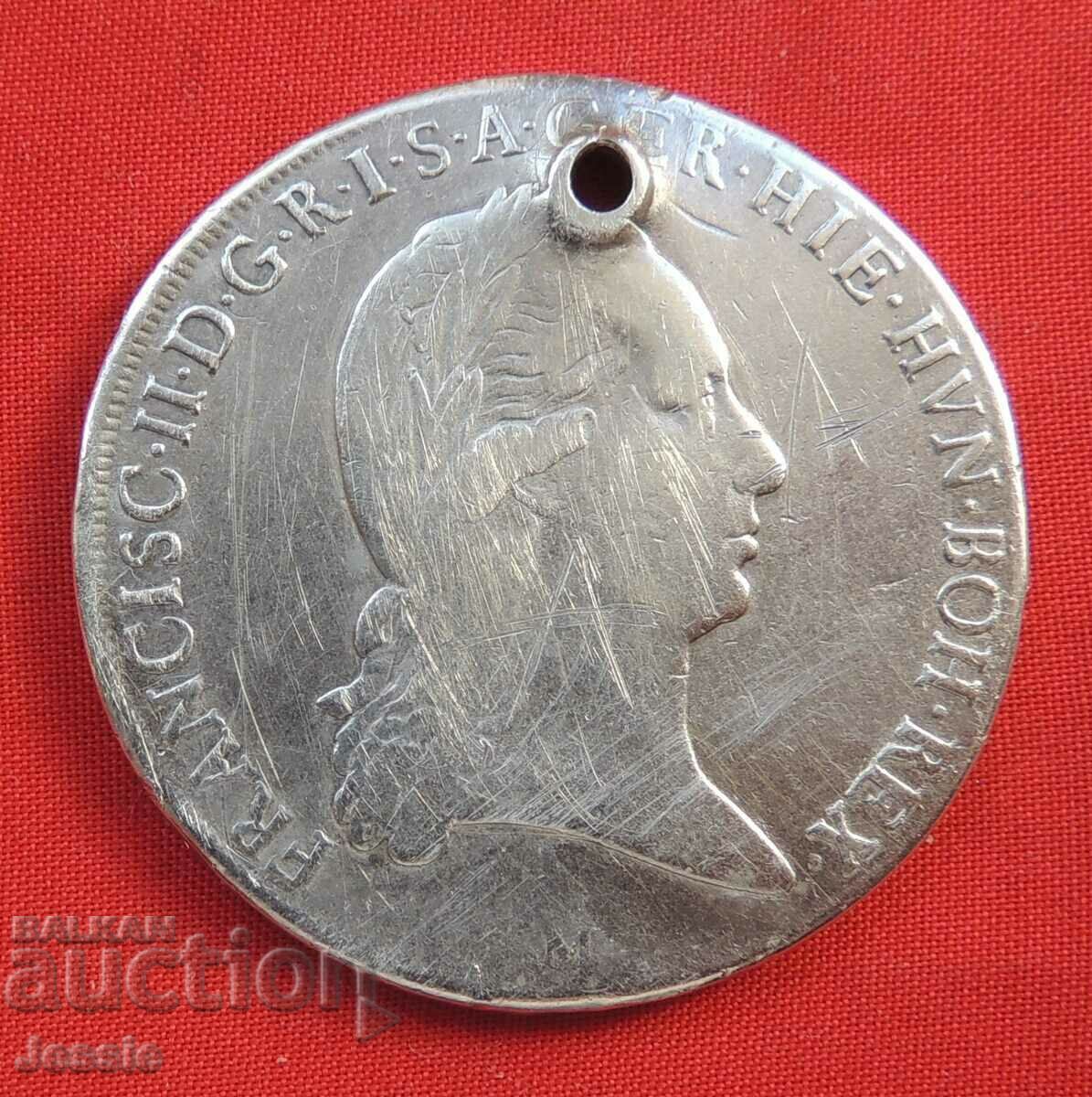 1 Kronenthaler 1793 M Austrian Netherlands Franz II