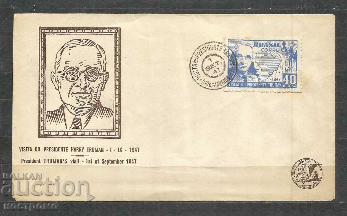 Președintele Harrt Truman - Brasil FDC - A 743