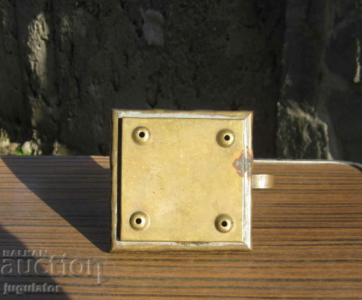 antique bronze match holder match holder with ashtray - 6 antique bronze match holder match holder with ashtray - 6