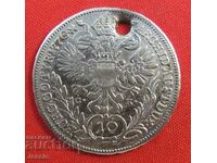 10 кройцера Австроунгария 1770 сребро Мария Терезия