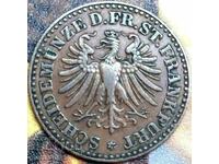 Франкфурт 1865 1 хелер Германия
