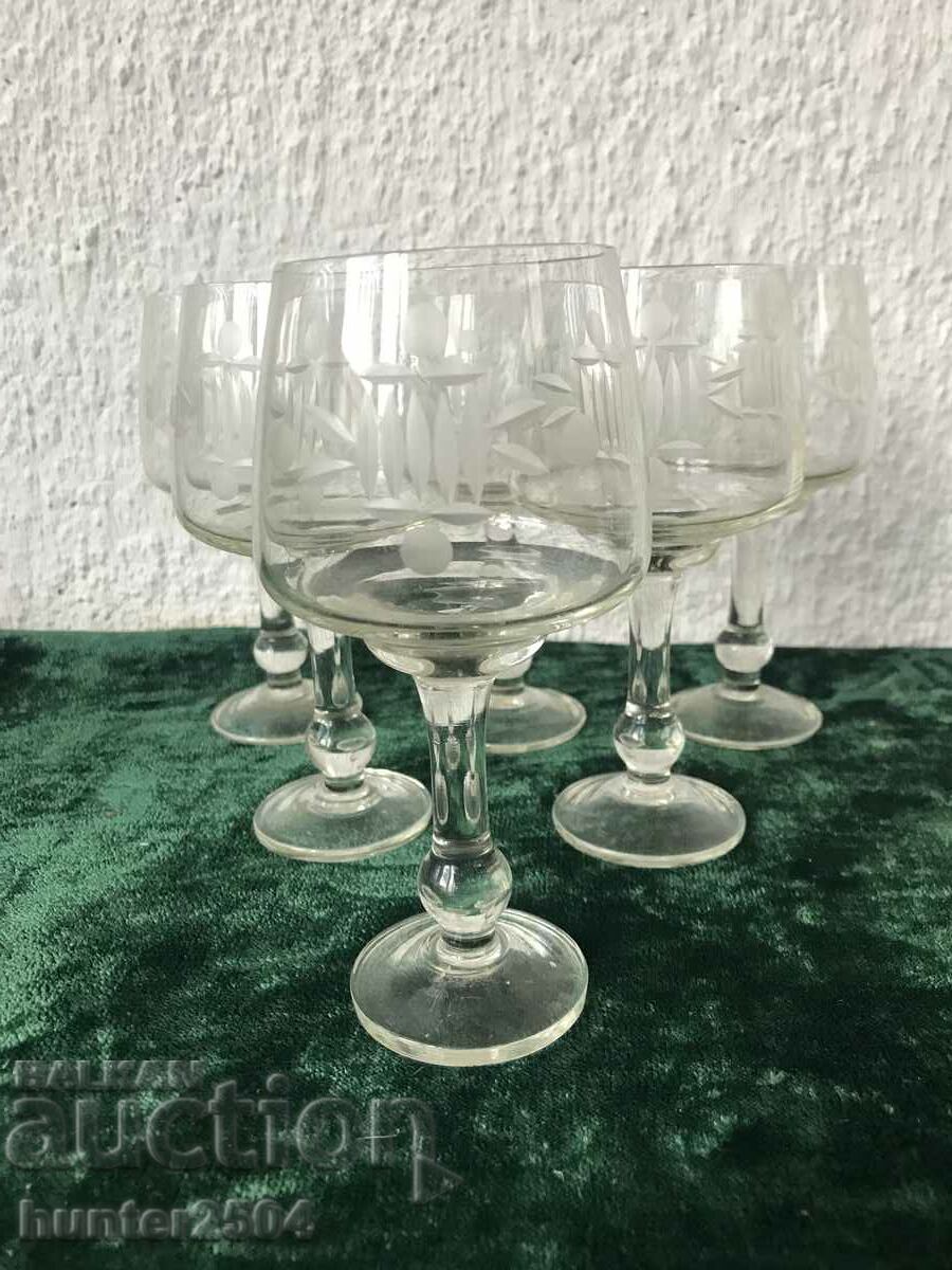Cups-6 pcs., engraved