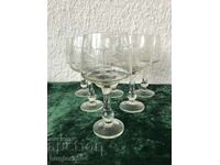 Чаши-6 бр.,гравирани