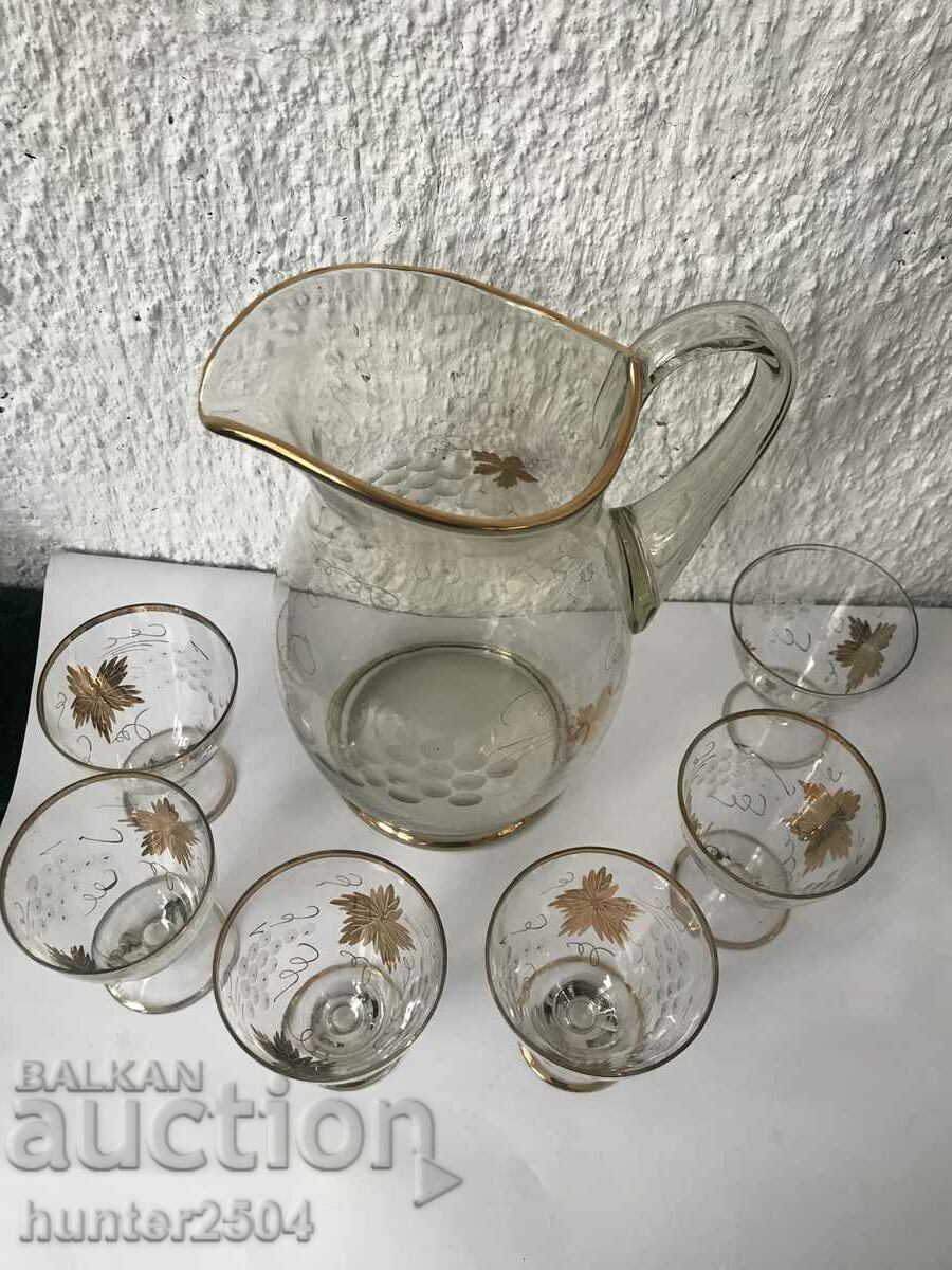 Кана с 6бр.чаши Грозде