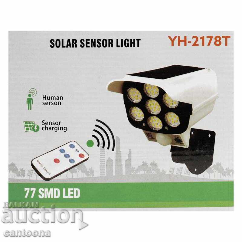 Auction Solar lamp, imitation camera - 77 LED, Sensor, remote control Auction Solar lamp, imitation camera - 77 LED, Sensor, remote control