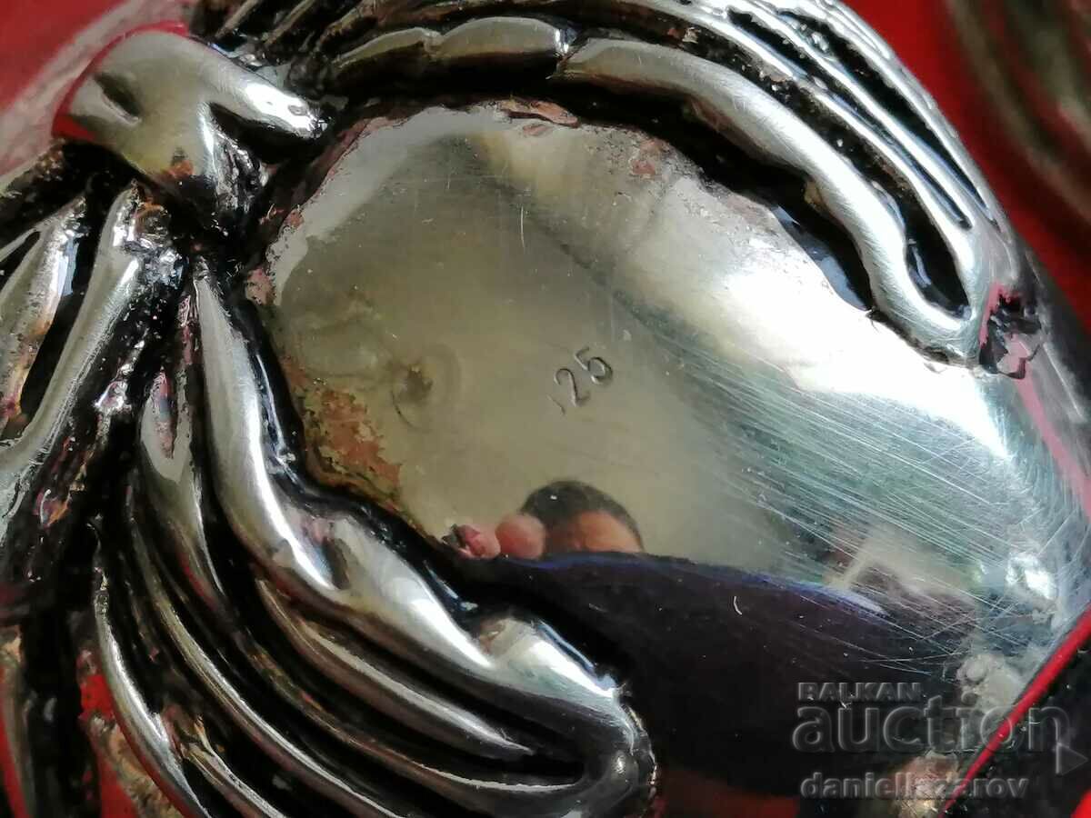 Ou cu suport SILVER, Argint 925, 129g. - 5 Ou cu suport SILVER, Argint 925, 129g. - 5