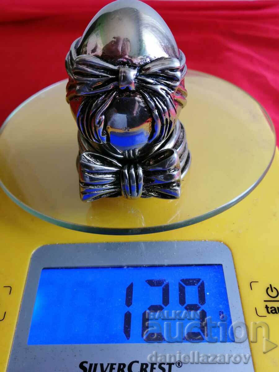 Ou cu suport SILVER, Argint 925, 129g. - 7 Ou cu suport SILVER, Argint 925, 129g. - 7