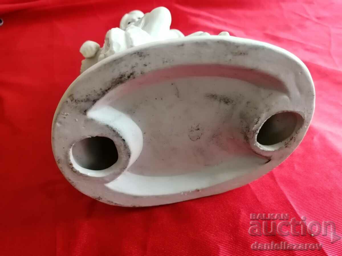 Παλιό Σπάνιο Γαλλικό Ειδώλιο ΨΑΡΑΣ από πορσελάνη - 6 Παλιό Σπάνιο Γαλλικό Ειδώλιο ΨΑΡΑΣ από πορσελάνη - 6