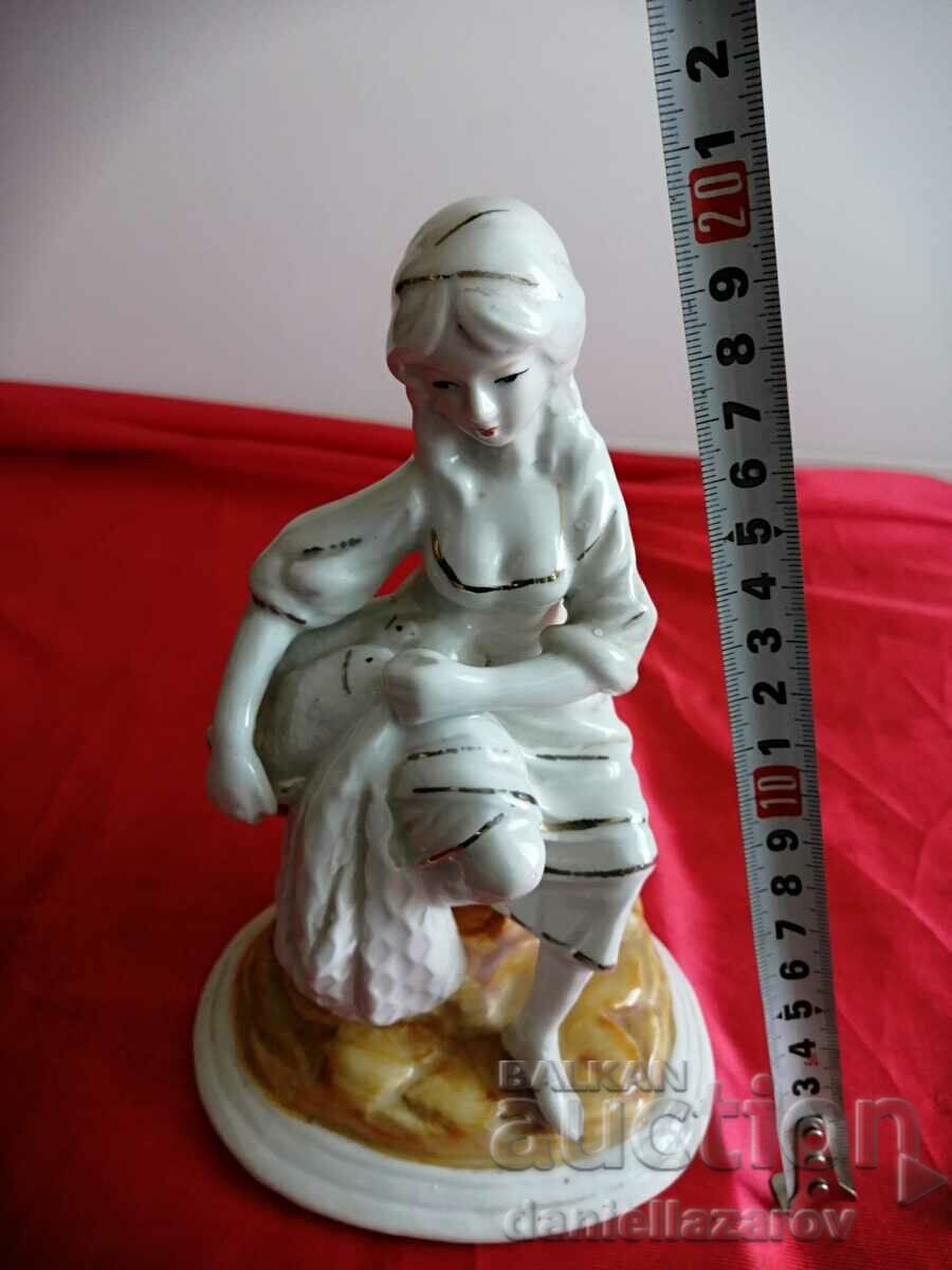 Παλιό Σπάνιο Γαλλικό Ειδώλιο ΨΑΡΑΣ από πορσελάνη - 7 Παλιό Σπάνιο Γαλλικό Ειδώλιο ΨΑΡΑΣ από πορσελάνη - 7