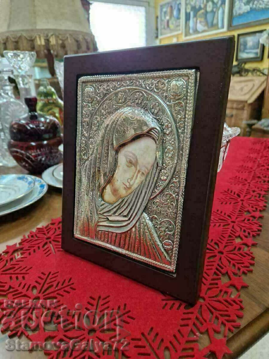 Delivery of A beautiful antique Greek silver icon Delivery of A beautiful antique Greek silver icon