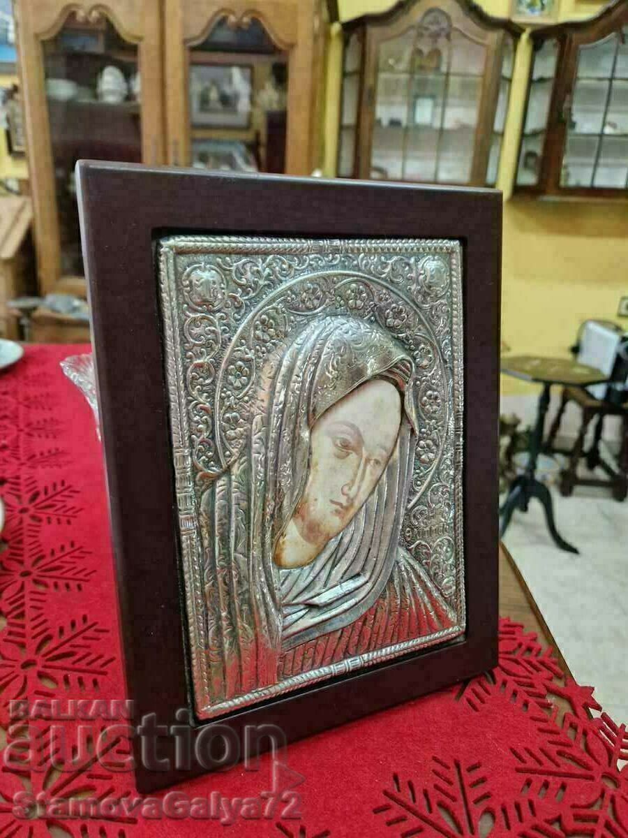 A beautiful antique Greek silver icon - 5 A beautiful antique Greek silver icon - 5